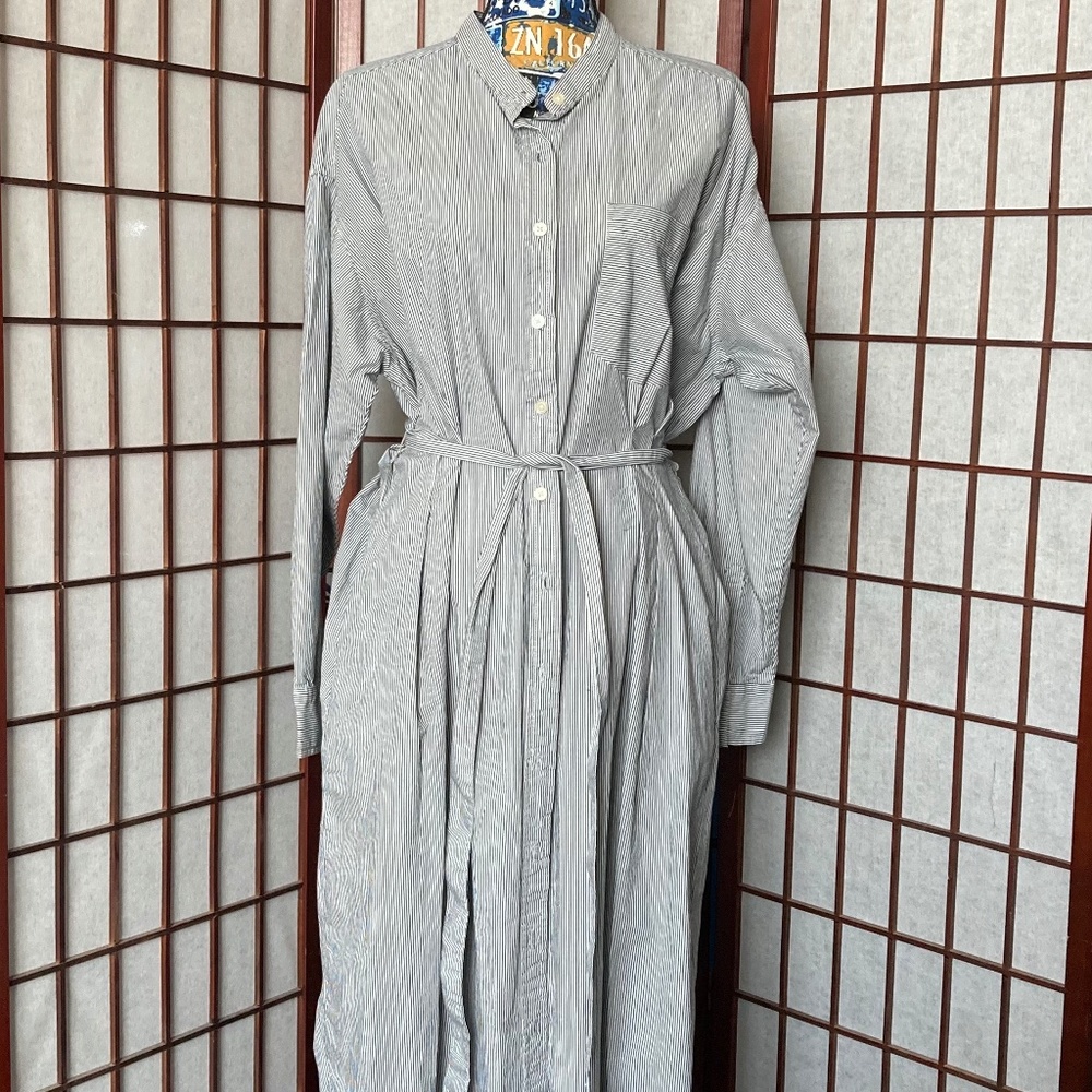 GAP Stripe Shirtdress Sz XL